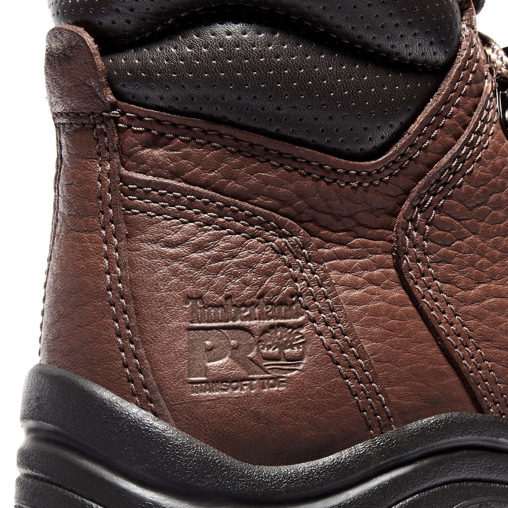 Botas de Trabajo Feminino - Timberland Pro® Titan® 6\" Soft Toe - IFDNS8590 - Marrom/Pretas